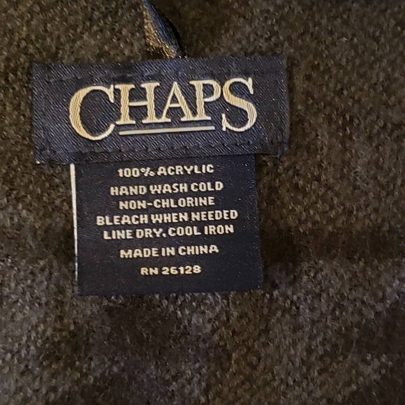 NWOT Chaps Blanket Poncho with Fringe - Picture 6 of 6